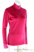 Ortovox Supersoft Long Sleeve ZipNeck Womens Function Shirt, , Purple, , Female, 0016-10197, 5637508151, , N1-01.jpg