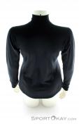 Ortovox Pure Zip Long Sleeve Womens Functional Shirt, Ortovox, Black, , Female, 0016-10423, 5637508174, 4250875224551, N3-13.jpg