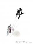 Tubbs Flex TRK 22 Womens Snowshoes + Ski Touring Poles SET, Tubbs, Čierna, , Ženy, 0037-10016, 5637512894, 886745111221, N3-08.jpg