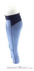 Under Armour HeatGear Capri Womens Running Pants, Under Armour, Bleu, , Femmes, 0001-10342, 5637513202, 190496056435, N2-07.jpg