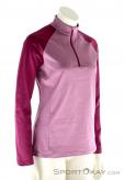 Odlo Midlayer 1/2 Zip Womens Outdoor Sweater, , Pink, , Female, 0005-10052, 5637513788, , N1-01.jpg