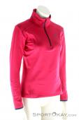 Salomon Discovery HZ Womens Ski Sweater, , Pink, , Female, 0018-10510, 5637514363, , N1-01.jpg