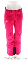 Salomon Iceglory Pant Womens Ski Pants, , Pink, , Female, 0018-10507, 5637515249, , N2-02.jpg