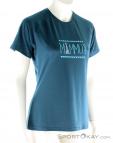 Mammut Trovat Advancend Shirt Womens T-Shirt, Mammut, Bleu, , Femmes, 0014-10612, 5637531597, 7613357002721, N1-01.jpg