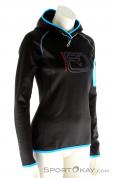Ortovox Logo Hoody Womens Ski Touring Sweater, Ortovox, Black, , Female, 0016-10185, 5637532106, 4250875222359, N1-01.jpg