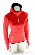 Ortovox MI Fleece Zip Neck Womens Ski Touring Sweater, Ortovox, Red, , Female, 0016-10526, 5637532141, 4250875252264, N2-02.jpg