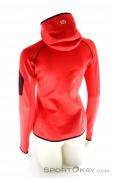 Ortovox MI Fleece Zip Neck Womens Ski Touring Sweater, , Red, , Female, 0016-10526, 5637532141, , N2-12.jpg