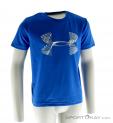 Under Armour Combo Logo SS Boys Fitness Shirt, Under Armour, Blue, , Boy, 0001-10398, 5637535725, 190085131338, N2-02.jpg