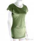 Salewa Puez Melange Dry SS Womens T-Shirt, , Olive-Dark Green, , Female, 0032-10431, 5637537732, , N1-01.jpg