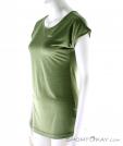 Salewa Puez Melange Dry SS Womens T-Shirt, , Olive-Dark Green, , Female, 0032-10431, 5637537732, , N1-06.jpg
