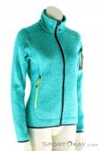 CMP Strickfleece Total Womens Outdoor Jacket, , Turquoise, , Female, 0006-10262, 5637539455, , N1-01.jpg