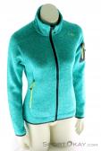 CMP Strickfleece Total Womens Outdoor Jacket, , Turquoise, , Female, 0006-10262, 5637539455, , N2-02.jpg