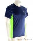 Nike Miler Dry-Fit Top Mens Running Shirt, Nike, Blue, , Male, 0026-10468, 5637549793, 820652283251, N1-01.jpg