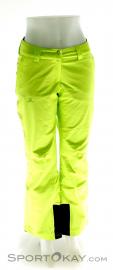 Salomon Icemania Pant Womens Ski Pants, Salomon, Green, , Female, 0018-10648, 5637554965, 889645372884, N2-02.jpg
