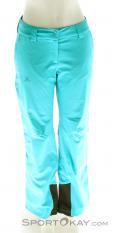 Salomon Icemania Pant Womens Ski Pants, , Turquoise, , Femmes, 0018-10648, 5637554969, , N2-02.jpg