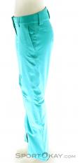 Salomon Icemania Pant Womens Ski Pants, , Turquoise, , Femmes, 0018-10648, 5637554969, , N2-07.jpg