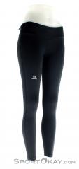 Salomon Elevate Long Tight Womens Outdoor Pants, , Black, , Female, 0018-10663, 5637555065, , N1-01.jpg