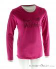 Jack Wolfskin LS Brand Tee Girls Outdoor Shirt, Jack Wolfskin, Pink, , Girl, 0230-10192, 5637559102, 4055001629527, N2-02.jpg