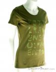 Fjällräven Alphabotanical Shirt Womens T-Shirt, Fjällräven, Verde oliva oscuro, , Mujer, 0211-10129, 5637560489, 7323450383220, N1-01.jpg
