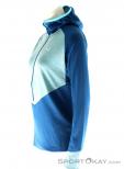 Salewa Puez Dry L/S Hood Womens Outdoor Sweater, , Turquoise, , Femmes, 0032-10454, 5637561663, , N1-06.jpg