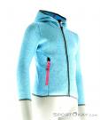 CMP Strickfleece Fix Hood Girls Outdoor Sweater, , Blue, , Girl, 0006-10283, 5637561770, , N1-01.jpg