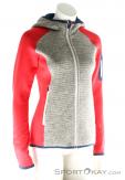 Ortovox Fleece Plus Knit Hoody Womens Ski Touring Sweater, Ortovox, Pink, , Female, 0016-10582, 5637562679, 4250875281813, N1-01.jpg