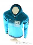 Ortovox Fleece Logo Hoody Mens Ski Touring Sweater, Ortovox, Blue, , Male, 0016-10600, 5637563043, 4250875282469, N3-03.jpg