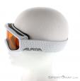 Alpina Carat DH Kids Ski Goggles, Alpina, Blanco, , Niño,Niña, 0027-10099, 5637569307, 4003692232625, N2-07.jpg
