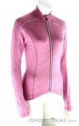 Löffler Langarmtrikot Merino FZ Womens Outdoor Sweater, Löffler, Pink, , Female, 0008-10502, 5637572891, 9006063278685, N1-01.jpg
