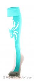 Spyder Wms Swerve Womens Ski Socks, Spyder, Turquoise, , Female, 0039-10169, 5637573203, 889212806743, N1-06.jpg