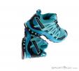 Salomon XA Pro 3D Womens Trail Running Shoes, Salomon, Turquoise, , Female, 0018-10784, 5637582258, 889645566702, N2-17.jpg