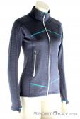 Ortovox Fleece Light Melange Jacket Damen Outdoorsweater, , Blau, , Damen, 0016-10643, 5637588000, , N1-01.jpg