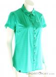 Salewa Puez Minicheck Dryton SS Womens Outdoor Shirt, Salewa, Green, , Female, 0032-10517, 5637590463, 4053865850354, N1-01.jpg