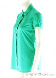 Salewa Puez Minicheck Dryton SS Womens Outdoor Shirt, Salewa, Green, , Female, 0032-10517, 5637590463, 4053865850354, N1-06.jpg