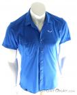 Salewa Puez Minicheck Dry Mens Shirt, Salewa, Bleu, , Hommes, 0032-10527, 5637590636, 4053865849631, N2-02.jpg