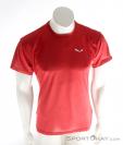 Salewa Puez Melange Dry Shirt Mens T-Shirt, Salewa, Red, , Male, 0032-10528, 5637590646, 4053865828230, N2-02.jpg