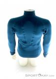 Salewa Pedroc PTC Full Zip Mens Outdoor Sweater, , Bleu, , Hommes, 0032-10550, 5637607327, , N3-13.jpg