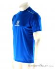 Salomon Stroll Logo SS Tee Mens T-Shirt, Salomon, Bleu, , Hommes, 0018-10830, 5637614117, 889645223049, N1-06.jpg