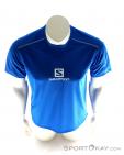 Salomon Stroll Logo SS Tee Mens T-Shirt, Salomon, Azul, , Hombre, 0018-10830, 5637614117, 889645223049, N3-03.jpg