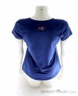 Arcteryx Cam S/S V-Neck Womens T-Shirt, , Bleu, , Femmes, 0213-10243, 5637617301, , N3-13.jpg