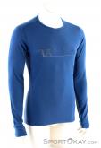 Icebreaker Oasis Deluxe L/S Mens Functional Shirt, , Blue, , Male, 0011-10250, 5637621320, , N1-01.jpg