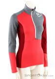 Ortovox Fleece Light Zip Neck HZ Womens Ski Touring Sweater, , Pink, , Female, 0016-10728, 5637622468, , N1-01.jpg