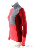 Ortovox Fleece Light Zip Neck HZ Womens Ski Touring Sweater, , Pink, , Female, 0016-10728, 5637622468, , N1-06.jpg