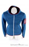 Ortovox Fleece Melange Hoody Womens Fleece Jacket, , Blue, , Female, 0016-10730, 5637622486, , N3-03.jpg