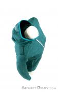 Ortovox Fleece Melange Hoody Womens Fleece Jacket, , Turquoise, , Female, 0016-10730, 5637622495, , N4-19.jpg