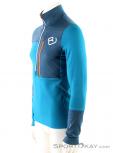 Ortovox Fleece Light Zip Neck HZ Mens Ski Touring Sweater, , Bleu, , Hommes, 0016-10735, 5637622712, , N1-06.jpg