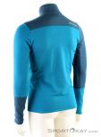 Ortovox Fleece Light Zip Neck HZ Mens Ski Touring Sweater, , Bleu, , Hommes, 0016-10735, 5637622712, , N1-11.jpg