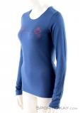 Ortovox 185 Shear Me LS Womens Functional Shirt, Ortovox, Blue, , Female, 0016-10742, 5637622814, 4250875283374, N1-06.jpg