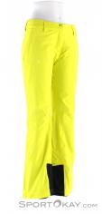 Salomon Icemania Pant Womens Ski Pants, Salomon, Yellow, , Female, 0018-10891, 5637624002, 889645733579, N1-01.jpg