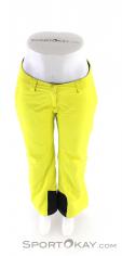 Salomon Icemania Pant Womens Ski Pants, Salomon, Yellow, , Female, 0018-10891, 5637624002, 889645733579, N3-03.jpg